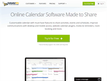 Tablet Screenshot of calendarwiz.com